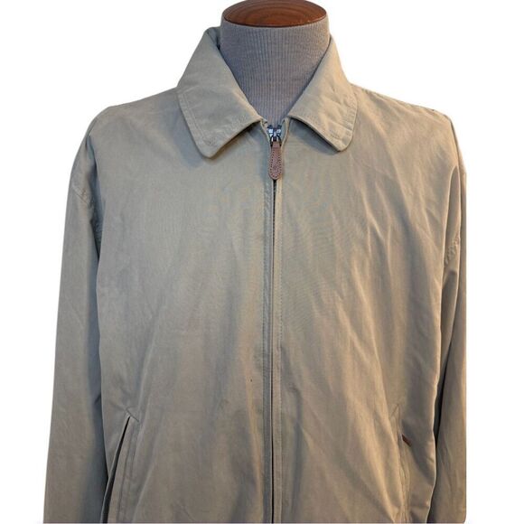 London Fog Retro Classic Khaki Jacket Mesh Lined Men's Size Large L Windbreaker - Picture 3 of 12